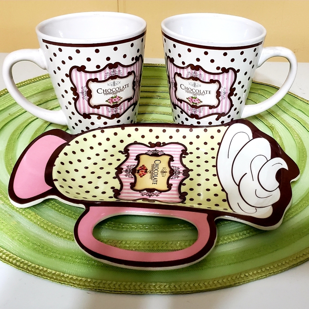Coffee Cups Set with Saucer/Tray
